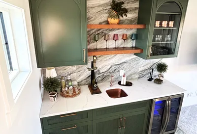 Wet Bar — Beverage & Bar Systems cabinetry by Arbor Valley Cabinets